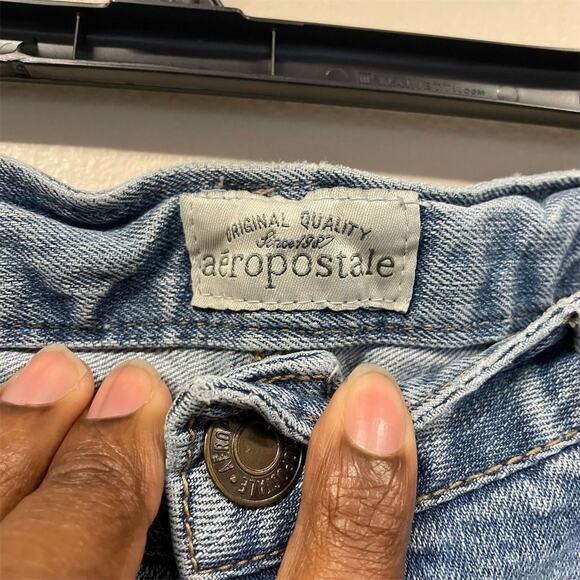 Aeropostale Hailey Flare Women's Jeans Size 9/10 Blue Light Wash Denim - Picture 4 of 9